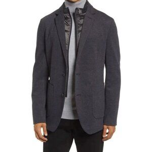 Mens Nordstrom Signature Trim Fit Two Button Sports Jacket Tech Smart Size 44R